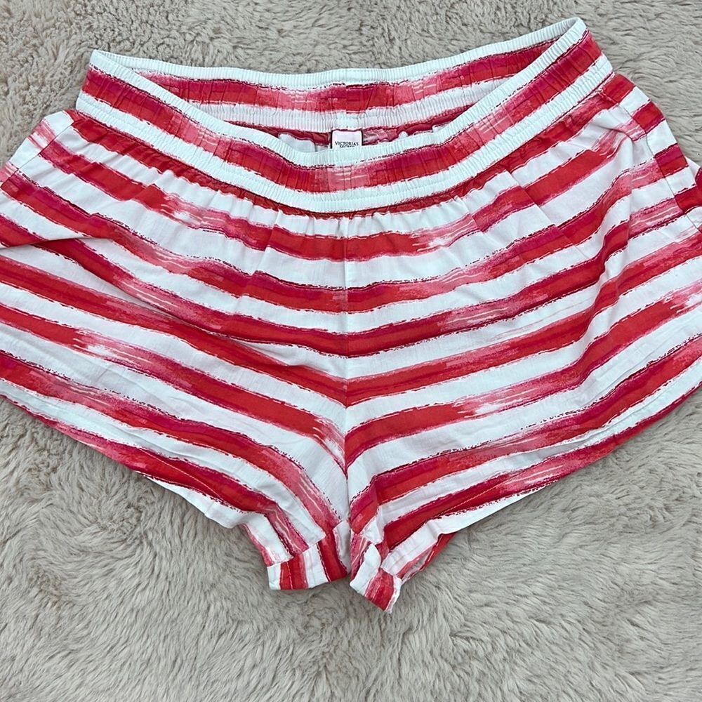 Victoria’s Secret pink red striped small pajama bottom